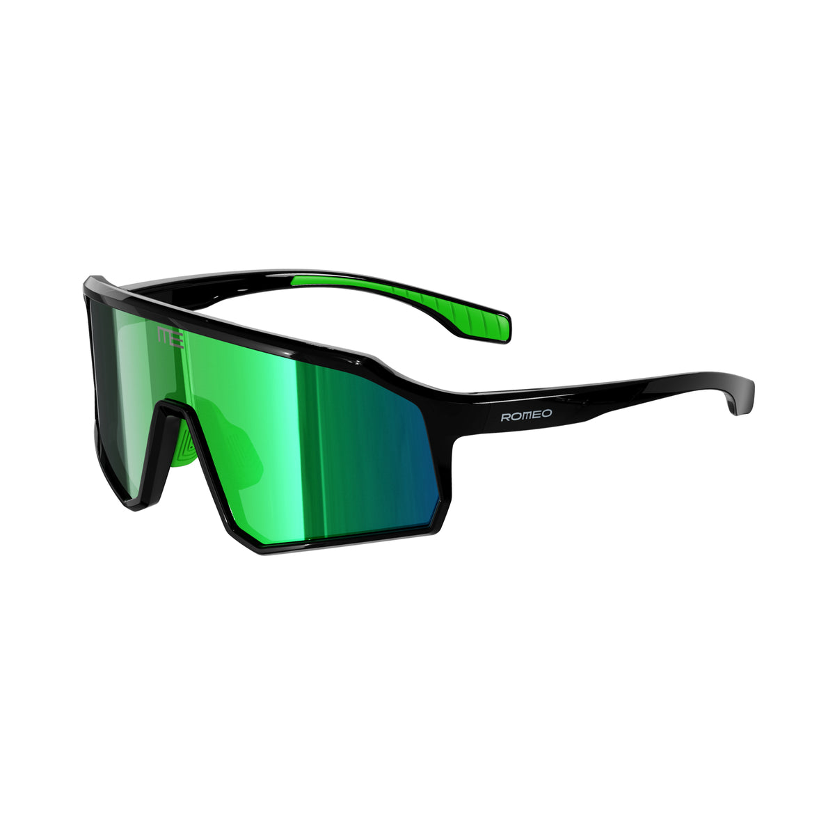 GAIA - PERFORMANCE SUNGLASSES — BLACK/GREEN