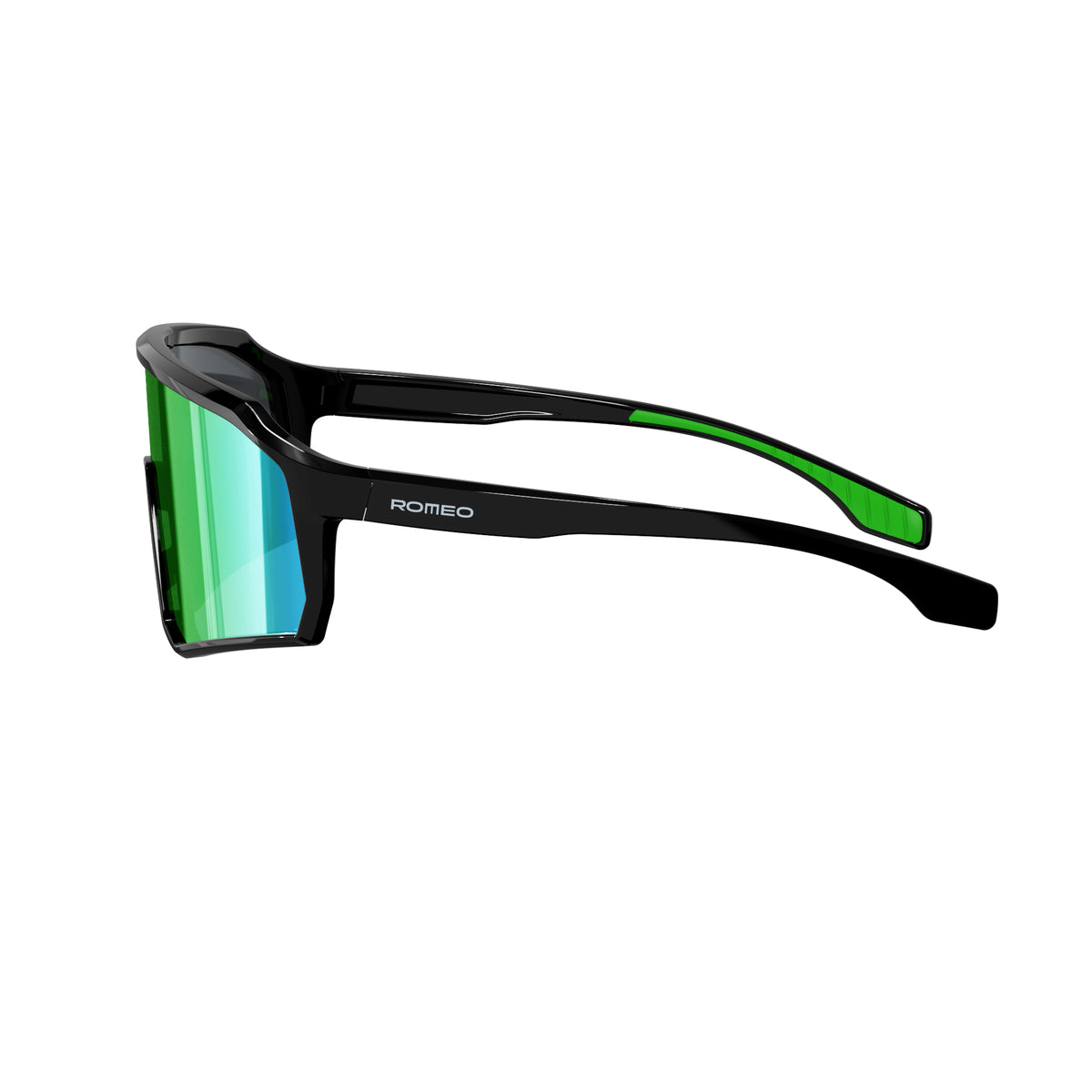 GAIA - PERFORMANCE SUNGLASSES — BLACK/GREEN