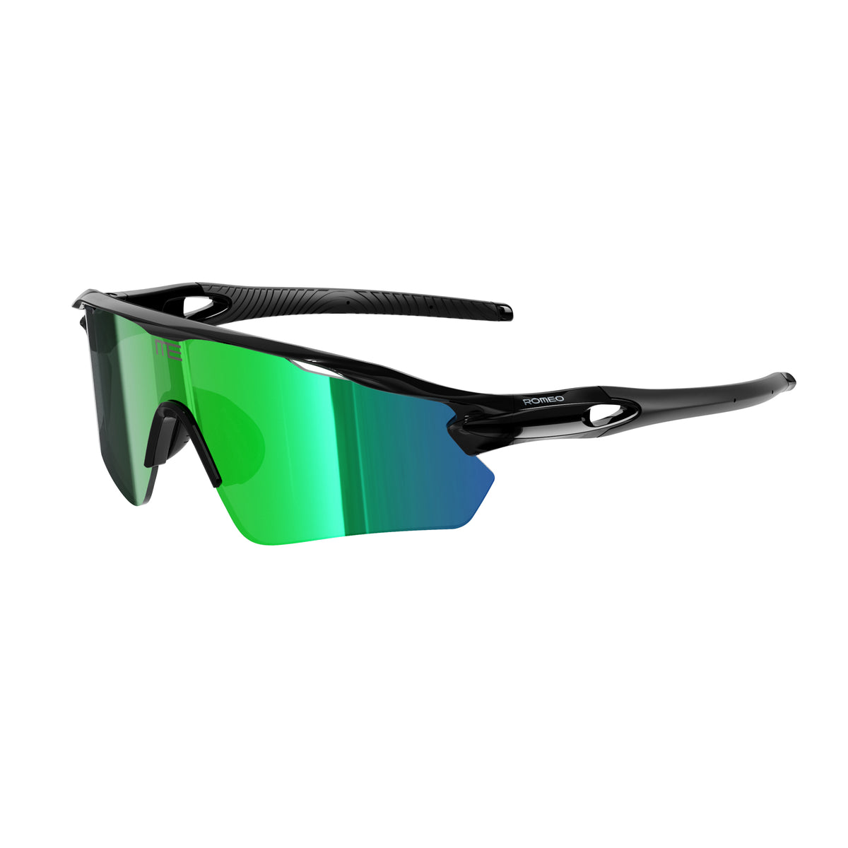JADE - PERFORMANCE SUNGLASSES — BLACK/GREEN