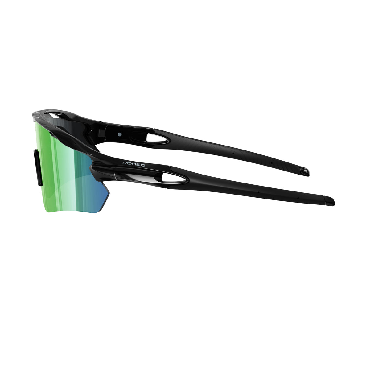 JADE - PERFORMANCE SUNGLASSES — BLACK/GREEN